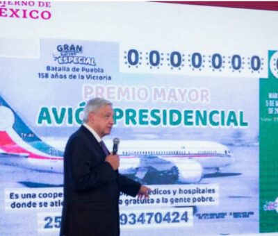 Chavismo mexicano: Rifa del avión presidencial de México