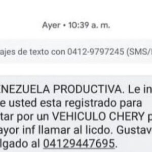 CICPC alerta sobre estafa en la que ofrecen falsas adjudicaciones de vehículos
