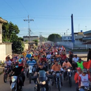 Zulia: En Machiques Betty Cifuentes cerró la campaña electoral con un gran motorazo chavista