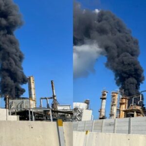 Carabobo: Fuerte incendió se registra en la refinería El Palito