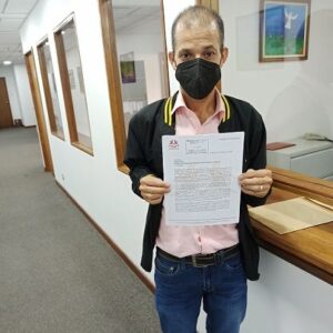 Diputado Omar Ávila consignó comunicación ante el Ministerio Público y la Defensoría del Pueblo
