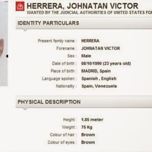 “Alerta Roja”: Un venezolano aparece en la lista de los más buscados por la Interpol en España