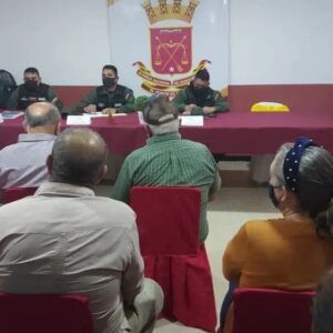 GNB sostuvo acercamiento con productores del municipio Francisco Javier Pulgar.