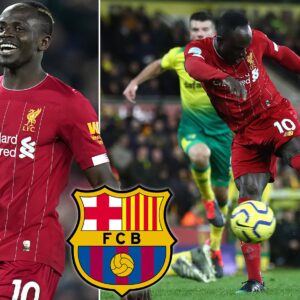 Sadio Mané, a tiro del Barcelona