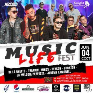 ¡Prepárate Caracas! El Music Life Fest llegará al CCCT este 04 de junio