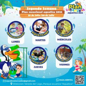 Segunda semana de plan vacacional 2022 en AQUATICA
