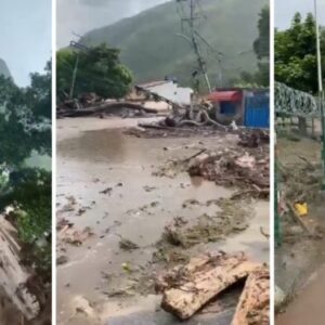 Otra tragedía en Aragua: Esta vez en Maracay, Dique Palmarito desborda la zona alta conocida como «El Castaño» Vea Vídeo