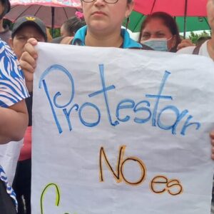 Sin miedo. En Sur del Lago Gremio Educativo vuelve a salir a las calles