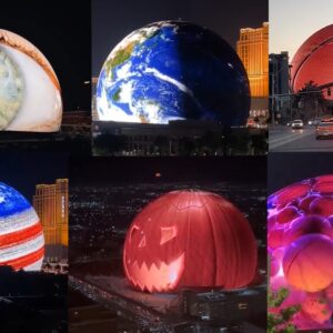 #LasVegas prueba su impresionante MSG Sphere, el estadio esférico más grande del mundo