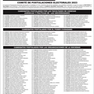 AQUÍ ESTÁN estos son: Los postulados a dirigir el CNE por la Asamblea Nacional 2020: