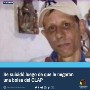 Lamentable: Se quitó la vida cuando representantes del Clap le negaron la bolsa