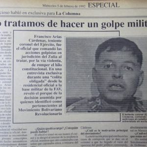 #OPINION Por José Aranguibel Carrasco: Hoy a 32 años del Primer Golpe de Estado contra CAP