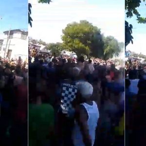Bajo el lema “Patria y Vida” cubanos salieron en masiva protesta en Santiago de Cuba