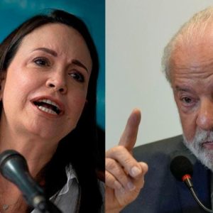 Presidente de Brasil recomienda a María Corina que “deje de llorar” por su inhabilitación y la candidata le responde