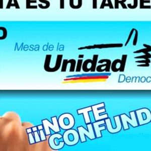 #EXPECTATIVA Costos políticos ante la presunta eliminación de la tarjeta de la MUD