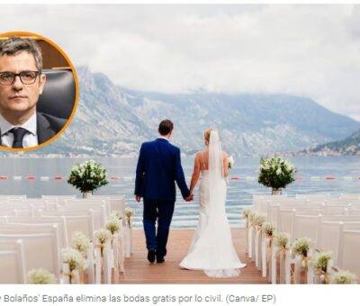 La Ley Bolaños acaba con la celebración de matrimonios civiles gratuitos