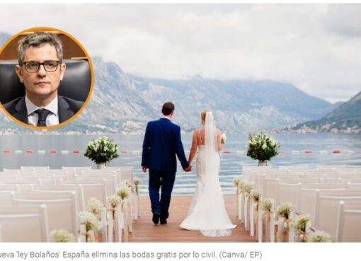 La Ley Bolaños acaba con la celebración de matrimonios civiles gratuitos