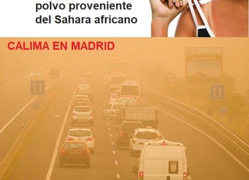 Calima marzo 2022 en España