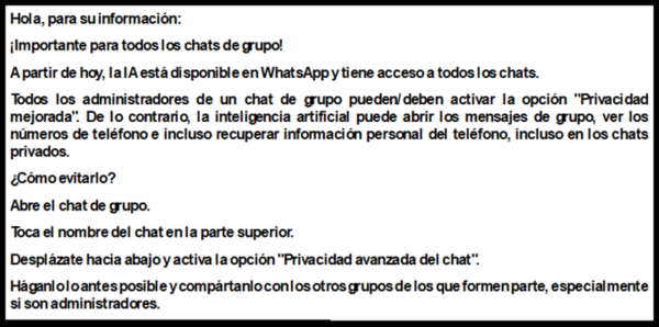 MIEDO A LA INTELIGENCIA ARTIFICIAL. Privacidad Avanzada en WhatsApp