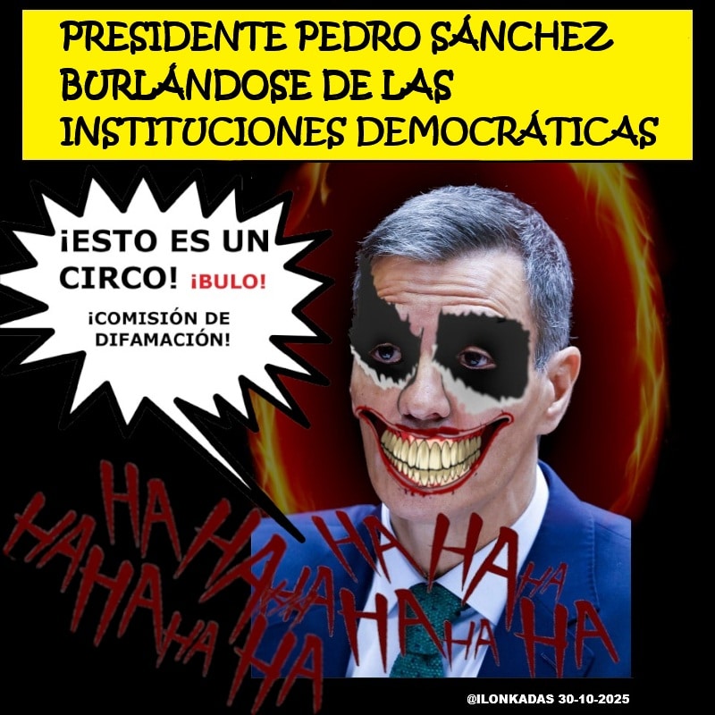 PEDRO SÁNCHEZ: PRESIDENTE JOKER GUAZÓN