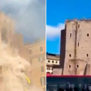Se derrumba parte de una torre medieval en el centro de #Roma (+Video)