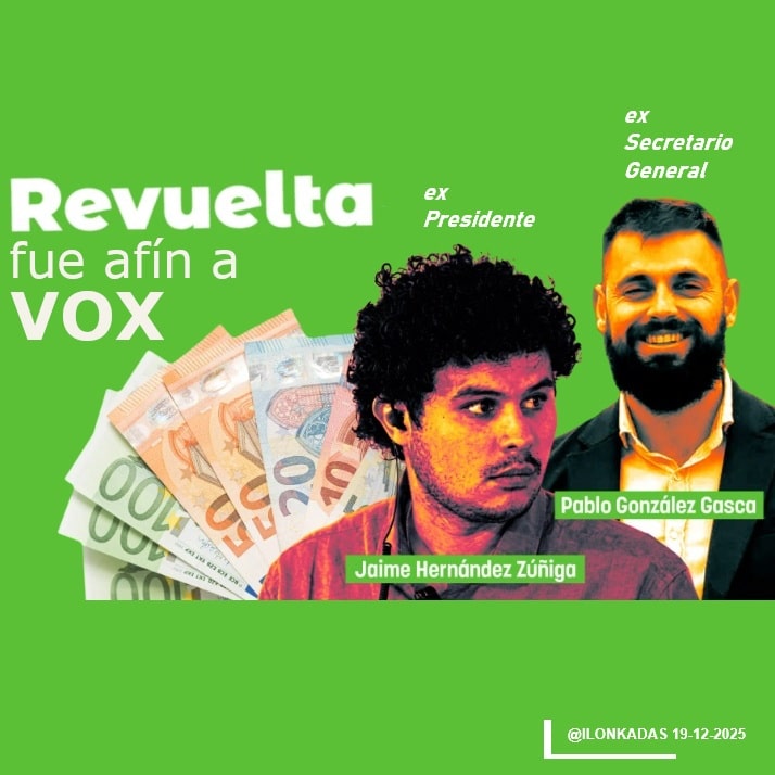 REVUELTA NO FORMABA PARTE DE VOX