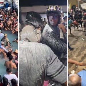 ¡Fuertes imágenes! Golpizas, alcohol y vandalismo caracterizaron violentos carnavales en Venezuela (+Video)