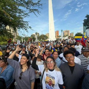 Zulianos protestaron en la Plaza de la República por la libertad de los presos políticos