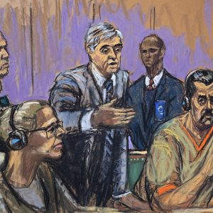 Revelan nuevos bocetos de Maduro y Cilia Flores durante su segunda comparecencia judicial