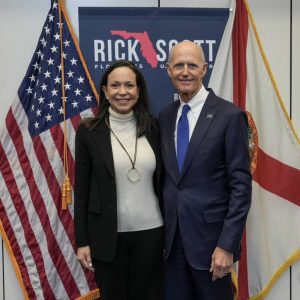 Rick Scott se reunió con María Corina Machado y reafirmó su exigencia de transición en Venezuela