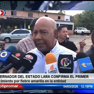 Gobernador de Lara confirmó la muerte de dos personas por fiebre amarilla en municipio Simón Planas