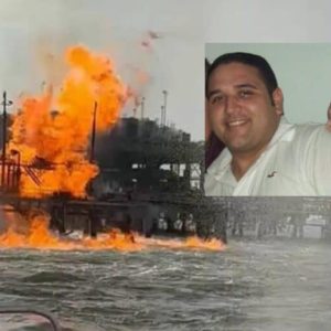Falleció uno de los trabajadores de Lamargas tras fuerte explosión en el Lago de Maracaibo