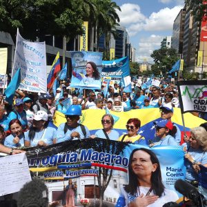 Venezolanos se concentran en Caracas para reivindicar dos años del 28J: «En la calle con la frente en alto»