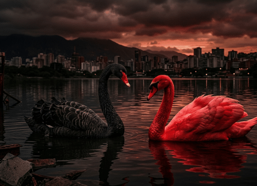 cisne rojo
