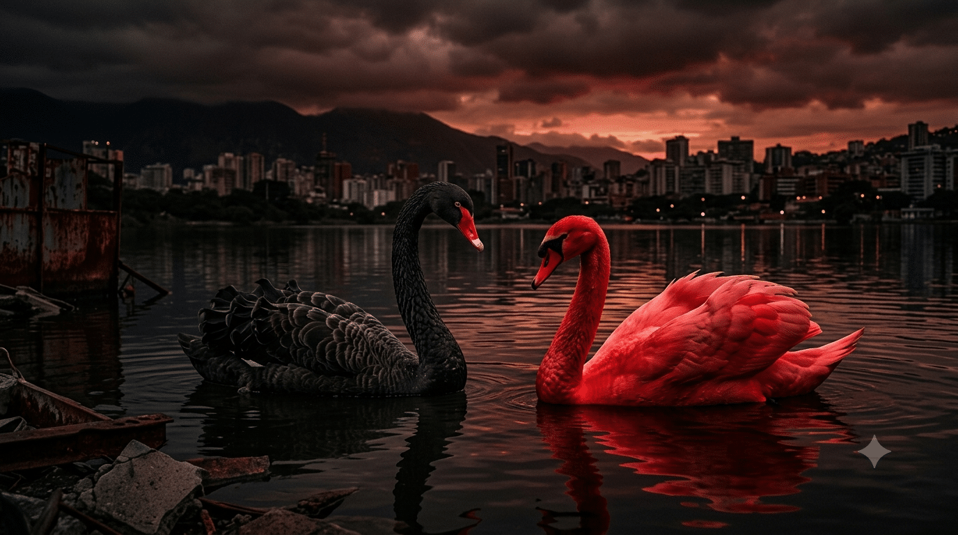 cisne rojo