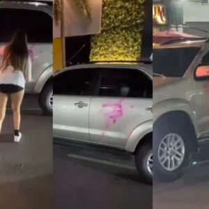 Infidelidad o montaje ¿Qué hay detrás del video de la joven que vandalizó una camioneta en Las Mercedes-Caracas (+Video)