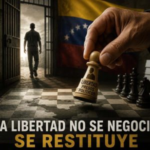 La libertad no se negocia, se restituye Por: Engels Espina Molero