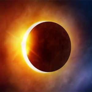 Así se ve el eclipse solar desde el espacio