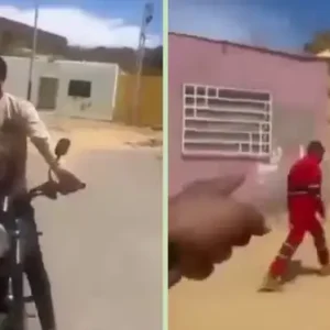Vecinos acusan a presuntos PNB de extorsión en Falcón y los enfrentan a piedras (+Video)