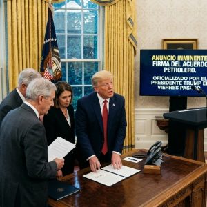 INFORMACIÓN EXTRAOFICIAL: En las próximas horas podría ser anunciada la firma del acuerdo petrolero que oficializó el presidente Trump el pasado viernes.