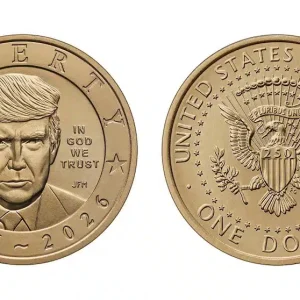 Moneda de un dólar con el rostro de Trump sale a la venta en Estados Unidos