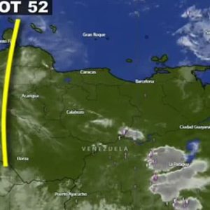 INAMEH prevé lluvias por Onda Tropical 52 en gran parte del país