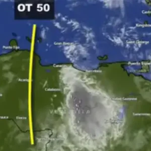 Onda tropical N° 50 pasa este jueves por occidente de Venezuela causando nubosidad y lluvias