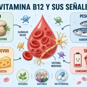 Alimentos ricos en vitamina B12 y señales de que te falta
