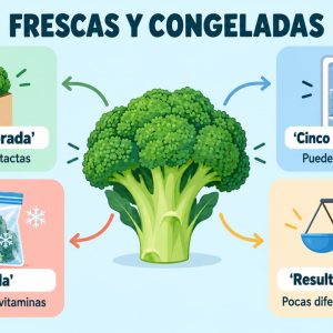 Fruta y verdura congeladas: ¿tienen las mismas vitaminas que las frescas?
